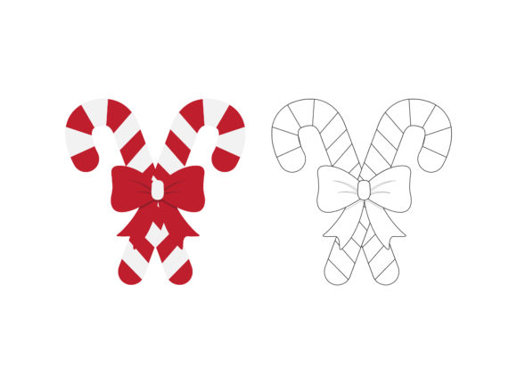 Christmas Candystick Fill Outline Icon