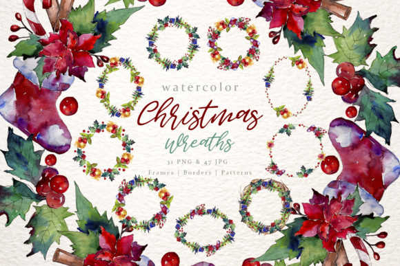 Christmas Collection Watercolor Set