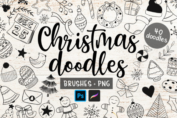 Christmas Doodles Illustrations