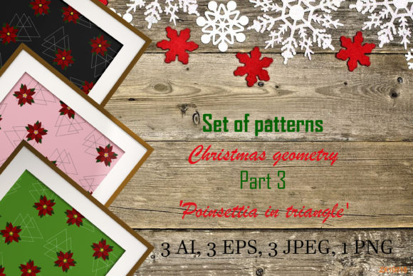 Christmas Geometry Patterns for Editorial Design