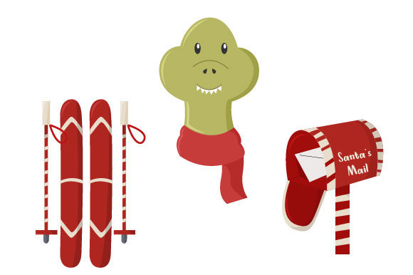 Christmas Illustration Bundle: Festive Visuals for Local Branding