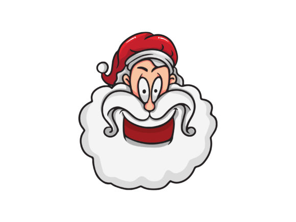 Christmas Laughing Santa Illustrations
