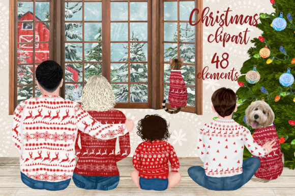 Christmas Mug Illustrations for Digital Selling
