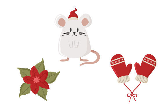 Christmas Object Illustrations: A Festive Graphic Design Asset
