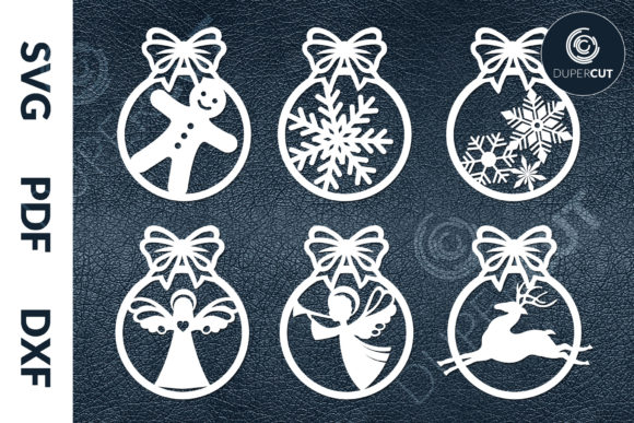 Christmas Ornaments Illustrations for Editorial and Web Design