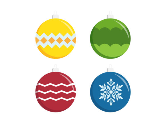 Christmas Tree Balls Vector Illustration